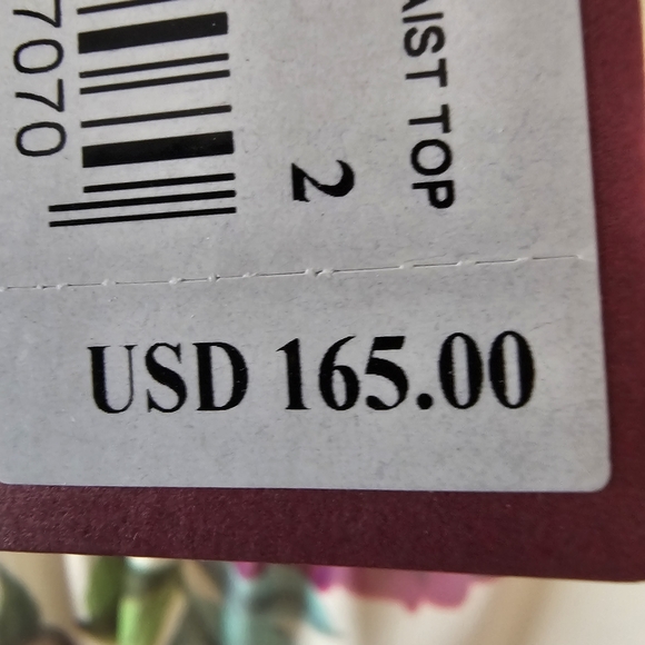 TED BAKER RAW EDGDE FRILL SMOCK TOP SZ 2 NWT - Picture 5 of 5